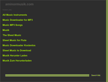 Tablet Screenshot of aminormusik.com
